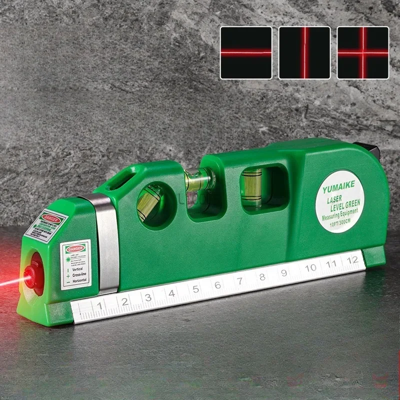 Small Portable Laser Level Ruler Decoration Specific Multifunctional Straight Line Laser Guided Horizontal Line Measuring Tool