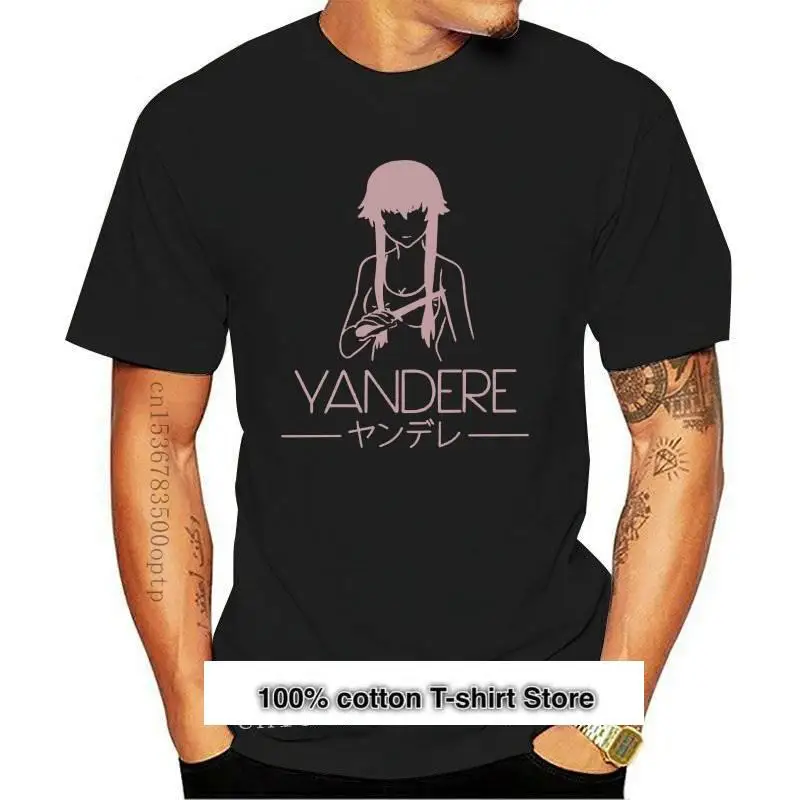 Camiseta de yanhere Mode para hombre, Camisa de algodón puro, Anime, futuristas, leche, Tops de talla grande, novedad