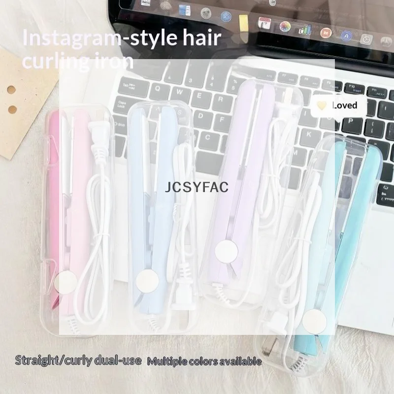 /JCS/1Pcs Mini Hair Straightener & Curling Iron Styling Tools 3 In 1 Hair Iron High Quality Flat Iron Straightening Hot Comb