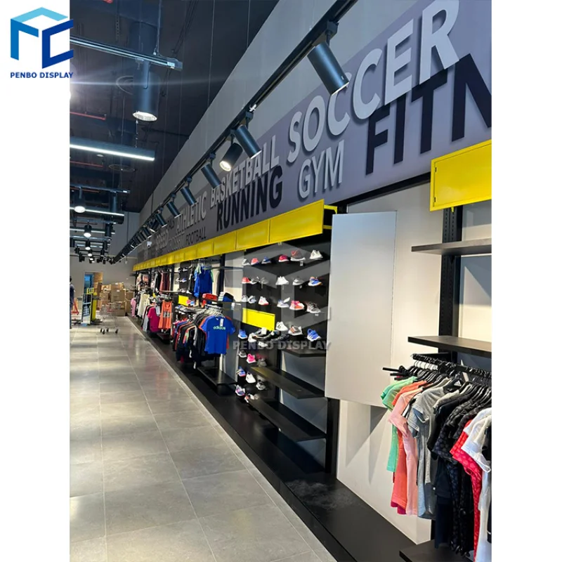 

2025customized.Retail Decoration Sport Shop Furniture Newly Cheap Customized Sport Clothing Shop Interior Design