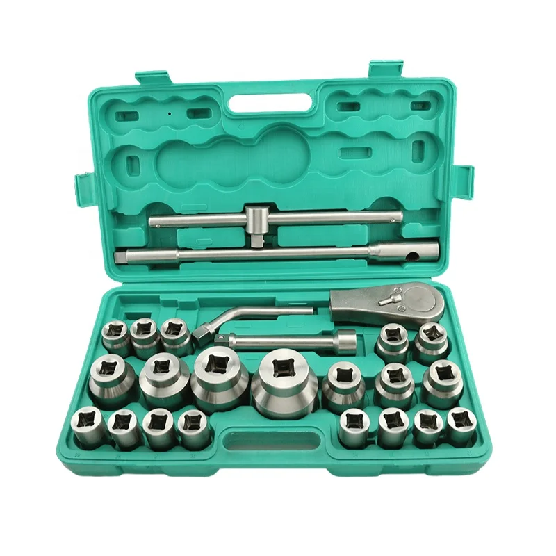 

1/2" drive socket wrench 9pcs set , 12pcs set 26pcs set 32pcs set 304 stainless steel no magnetic tools