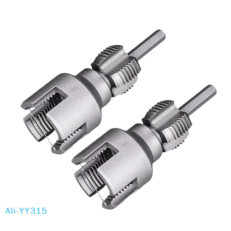 【Y】전동 드릴 호환 PVC 파이프 나사 절단기 키트 DN15 DN20 파이프 PVC 파이프 나사 절단 도구 PPR/PE 파이프 나사 절단 도구