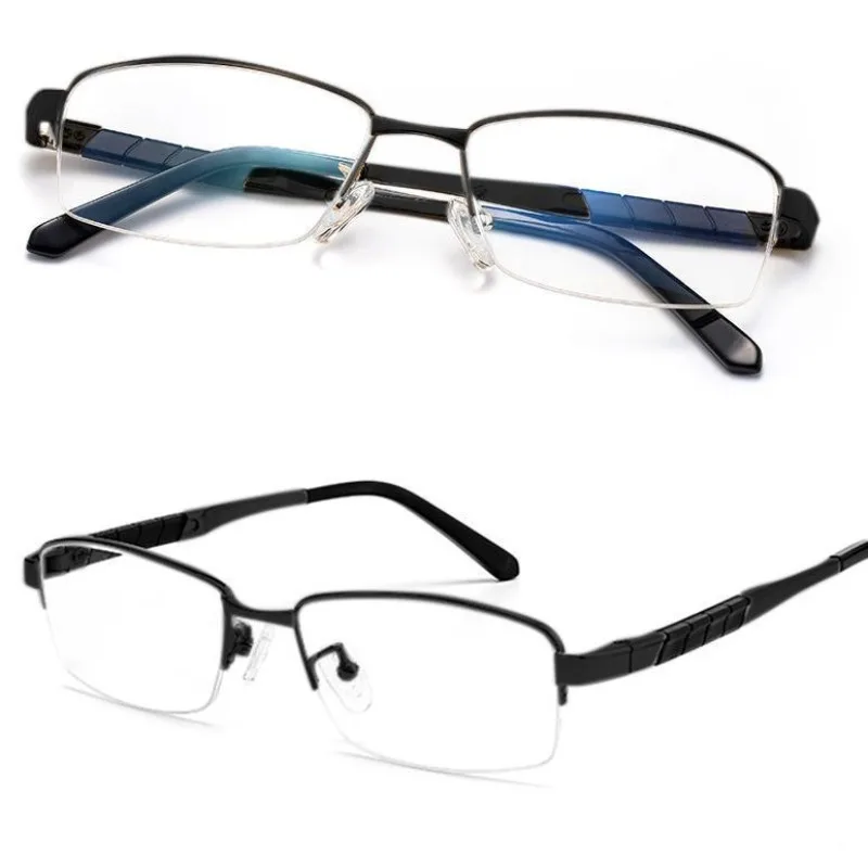 Pure titanium intelligent zoom anti-blue reading glasses men's far and near dual-purpose German automatic adjustm
