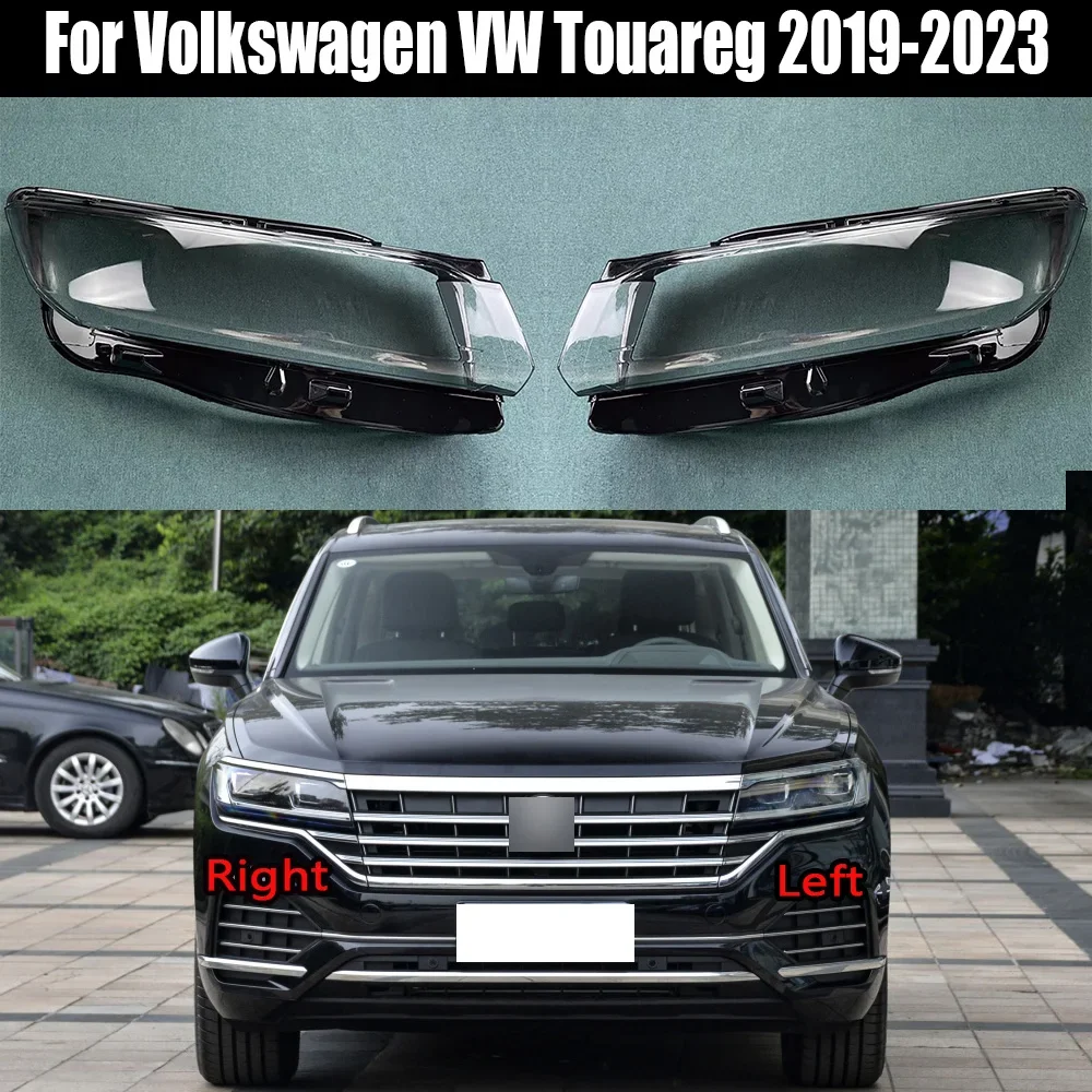 

For Volkswagen VW Touareg 2019-2023 Headlamp Cover Lampshade Lamp Shade Headlight Shell Lens Plexiglass Auto Replacement Parts