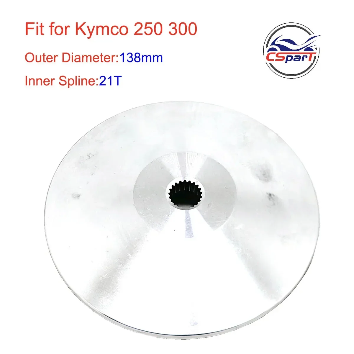 138MM 21T Variator Fan For Kymco Variator Grand Dink 250 300 Maxxer 250 300 MXU 250 300 22110-KHE7-900 22102-KHE7-900