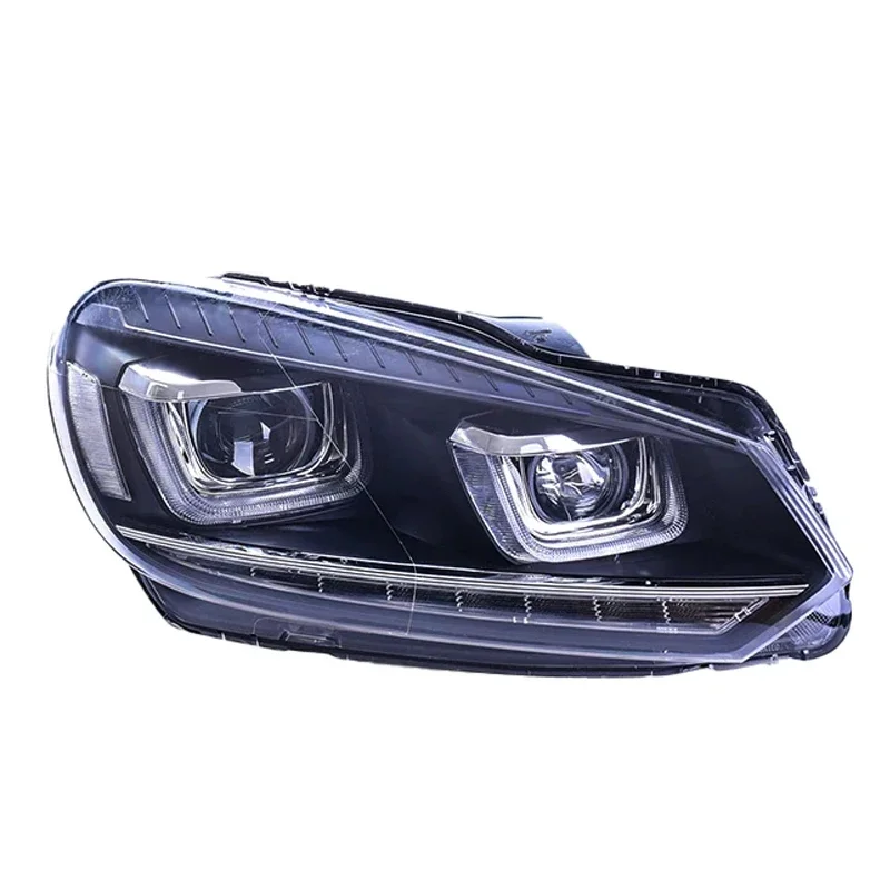 Auto Parts For VW Golf 6 MK6 Headlights With tailights 2010-2012 LED Daytime Lights Dual Projector Car Accesorios Modified