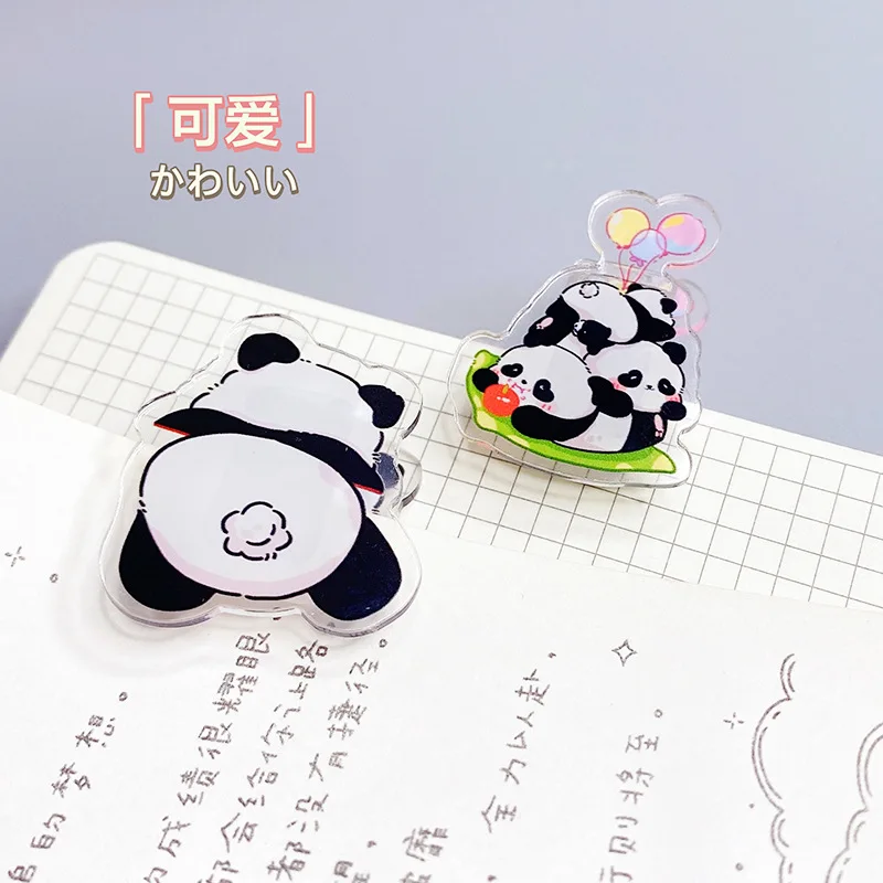 Imagem -03 - Clipe de Panda Kawaii 36 Pcs Lot Bonito Foto Artesanato Decoração Notas Papel Escritório Material Escolar