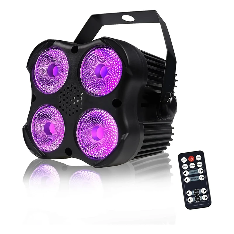 

RGB LED Par Light, Sound Activated Stage Par Light With Remote & DMX Control Light, For Wedding Festival Party Bar