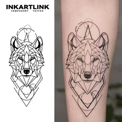 Wolf King temporary tattoo stickers, magic tattoos, herbal juice tattoos, lasting 1-2 weeks, realistic fake tattoos