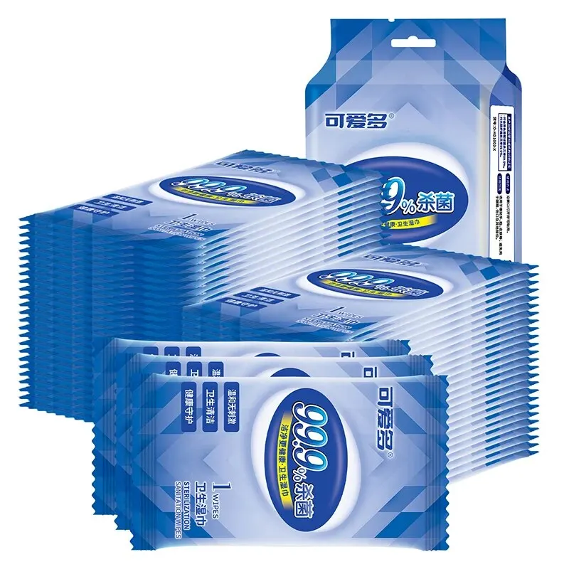 100pcs Antibacterial Wipes,individually Packed (10pcs/pack,10 Packs)