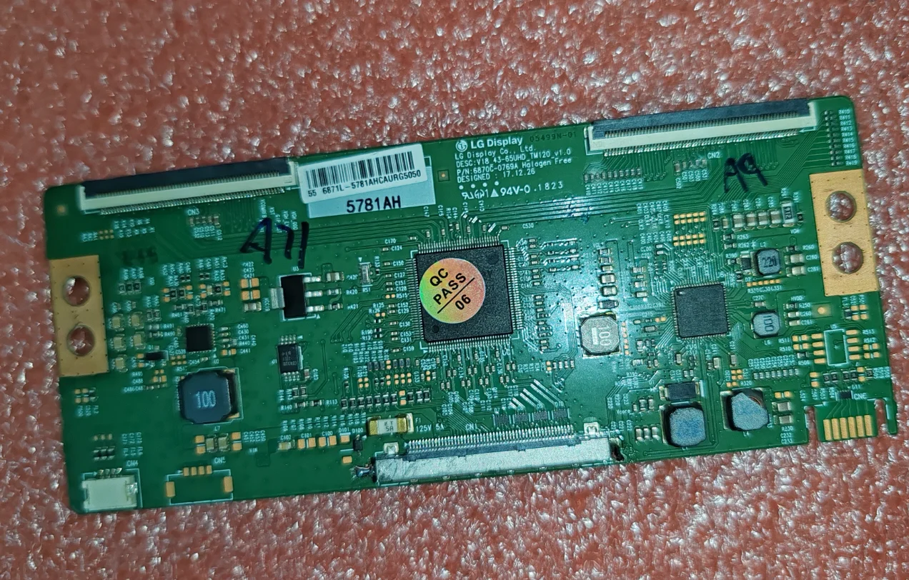 T V18_43-65UHD_TM120_v1.0 logic board 4K t-con untuk 43 inci, 55 inci, 65 inci