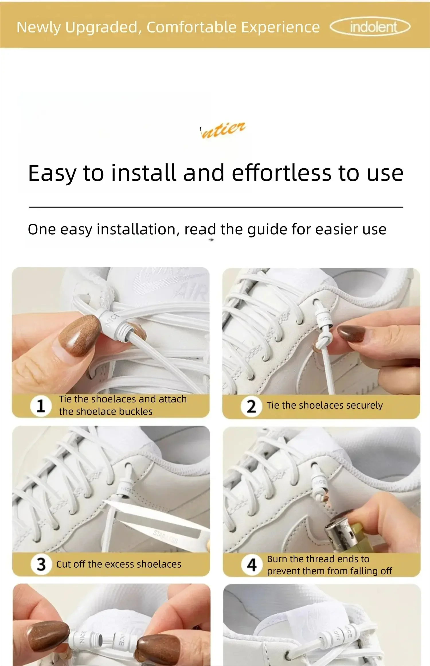 1 Paar elastische Schnürsenkel ohne Krawatte, Sport-Schnürsenkel, Metallverschluss-Schnürsenkel, Sneakers für Kapselschloss, Stretch-Schnürsenkel, Gummi-Schnürsenkel – Detail 7