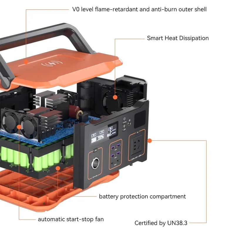 Solar generator 1000 watts hot-selling off-grid portable power station 1KW, with solar panels, for camping solar generator view 3