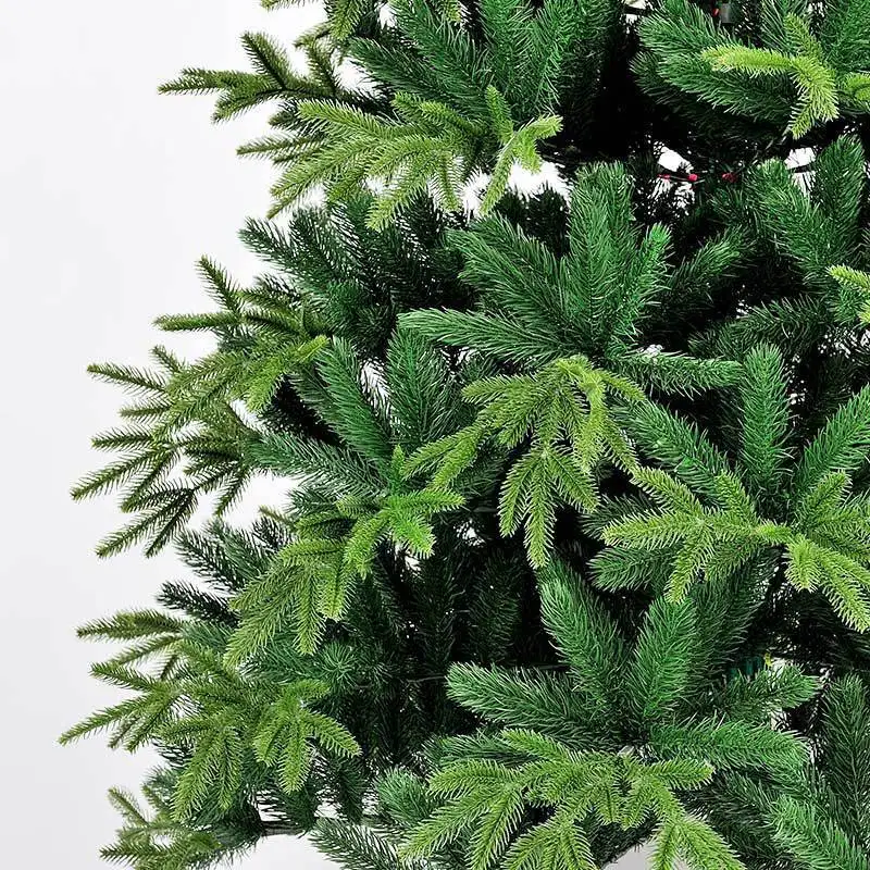 شجرة معلقة على شكل أوراق من البولي ايثيلين بالكامل مقاس 150 سم لعيد الميلاد ومزهرة مختلطة #4