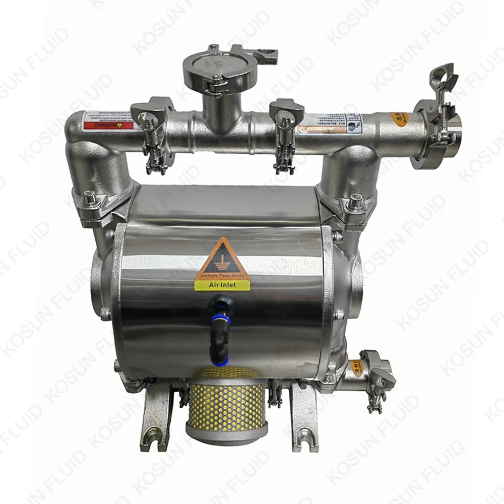 Stainless Steel Tri Clamp Food Grade Diaphragm Pump