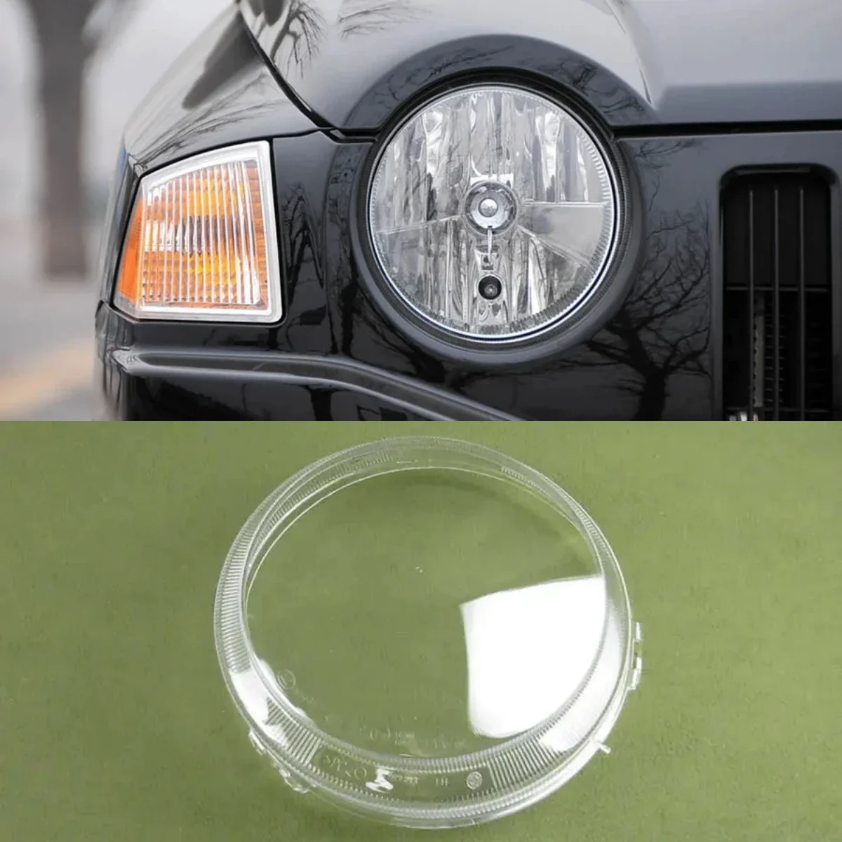 

For Jeep Compass Transparent Headlamp Lamp Shell Lens Headlight Cover Plexiglass Replace Original Lampshade 2007 2008 2009 2010