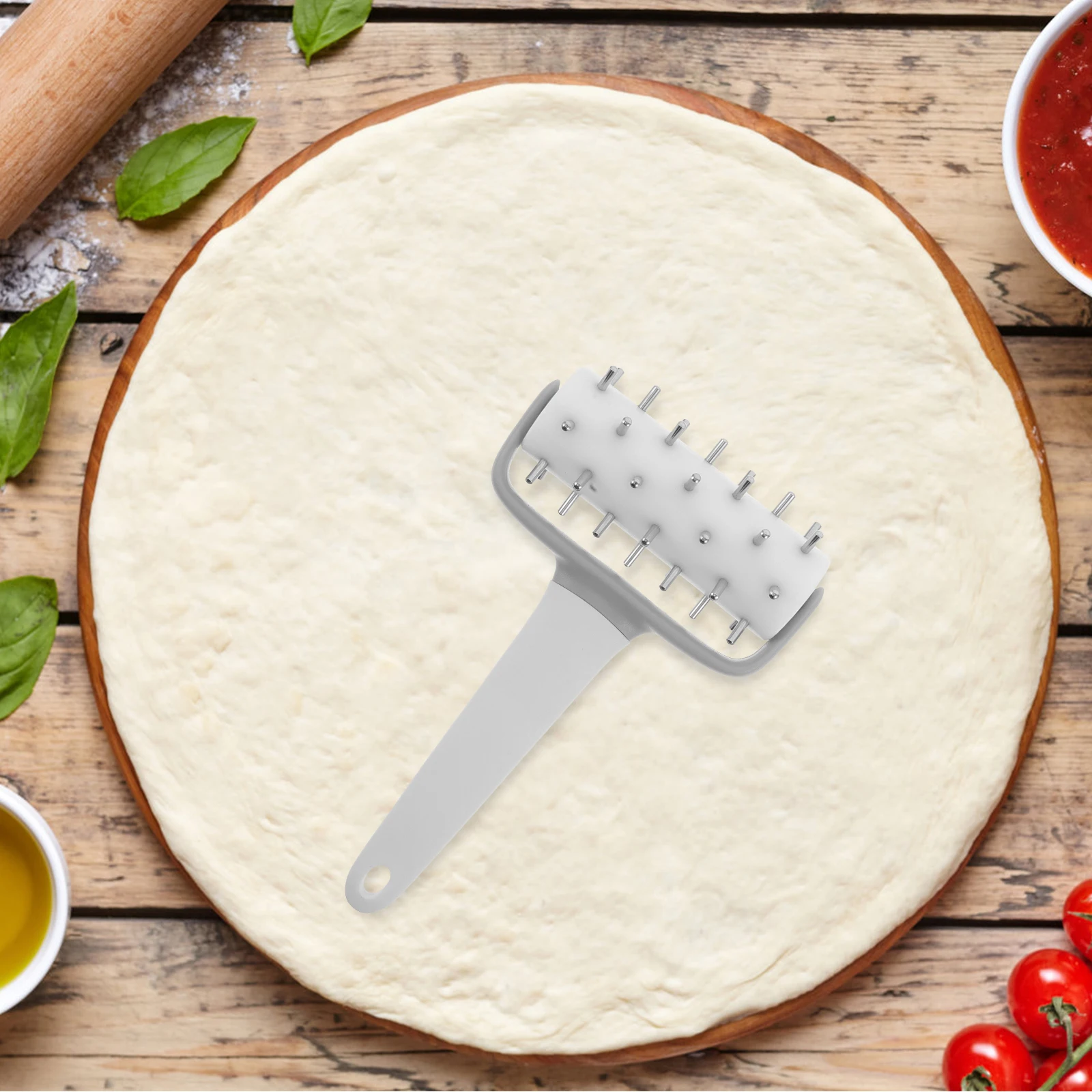

Pizza Punch Cookie Rolling Docker Baking Hole Puncher Dough Rollers for Kitchen Stainless Steel
