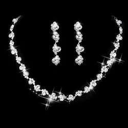 Cross border necklace earring set, leaf style personalized fashion dress, banquet party matching, versatile clothing accessories