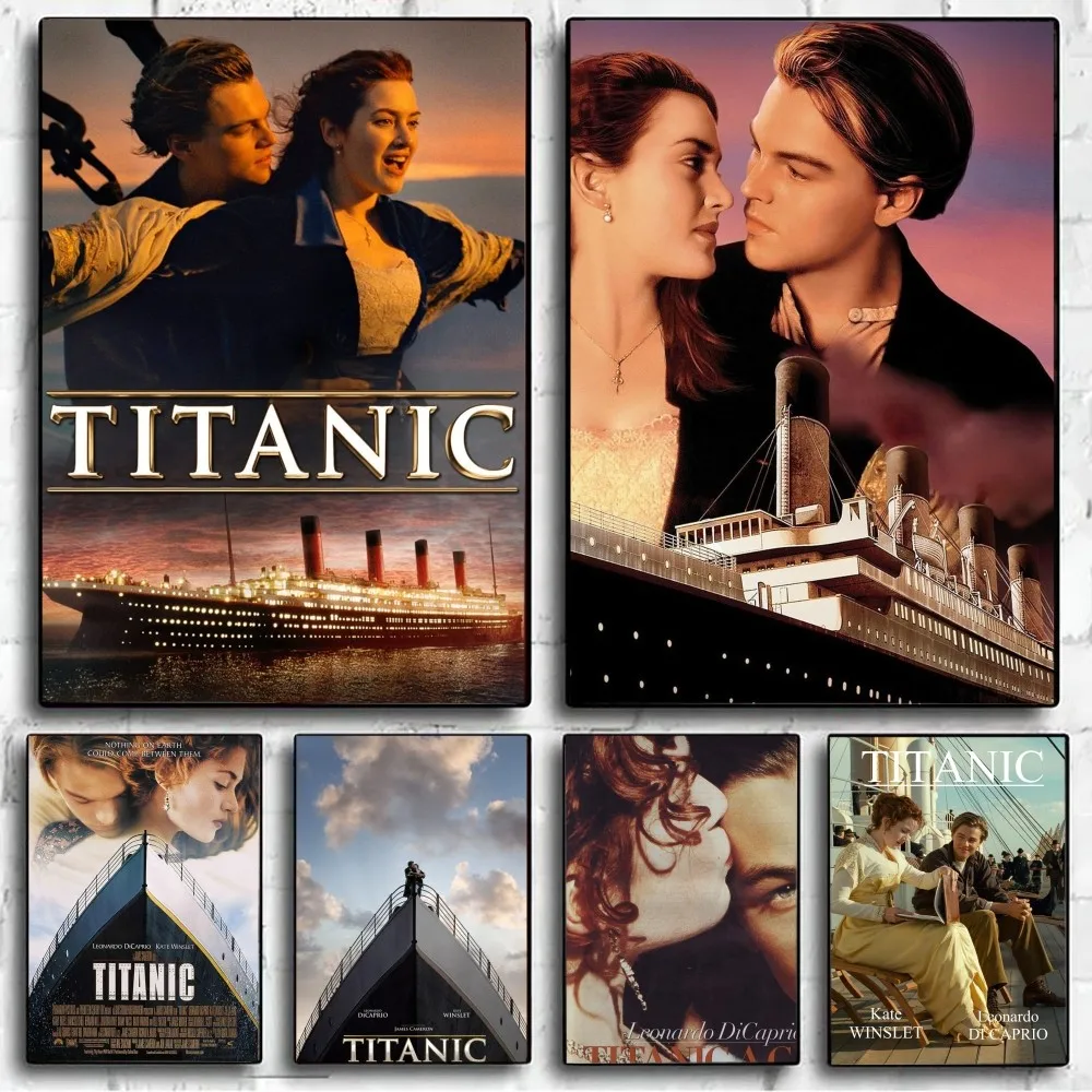 Retro Nordic Classic Movie Titanic No Framed Poster Kraft Club Bar Paper Vintage Poster Wall Art Painting Bedroom Study Stickers