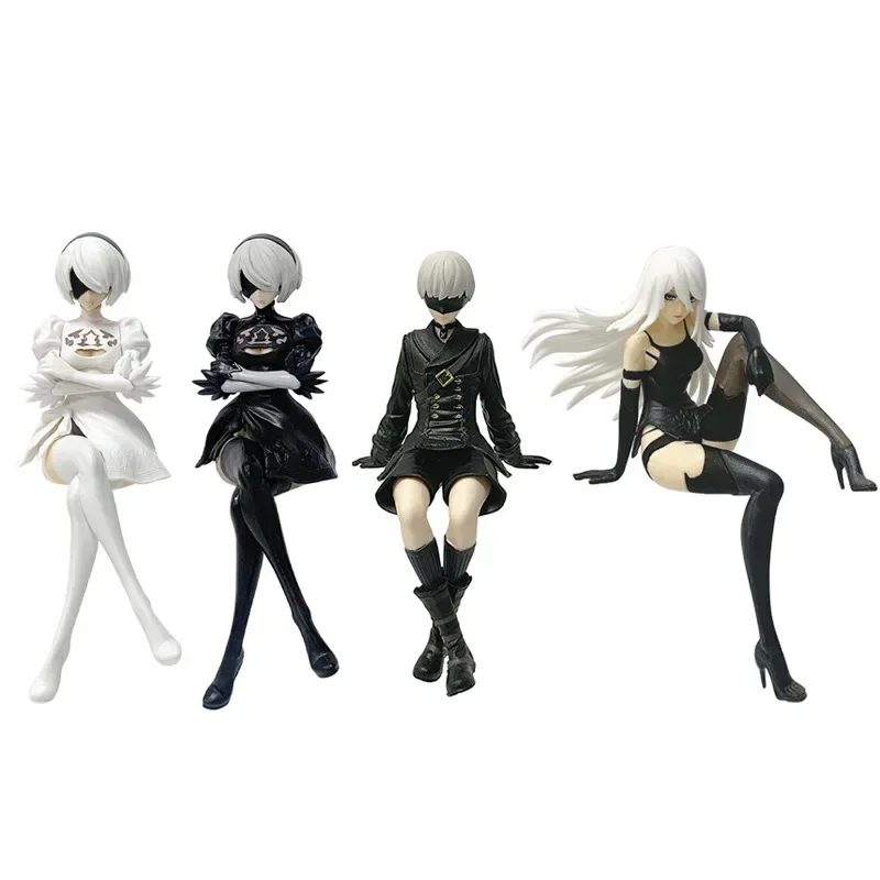 15Cm Nier:automata Yorha nr. 2-type B Pvc Anime Actiefiguren Modelcollectie Ornament Anime Cartoon Model Speelgoed Meisje Jongen Cadeau