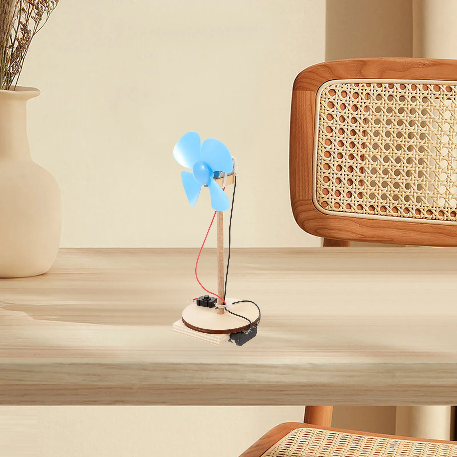 

2 Pcs Electric Fan Experimental Materials Portable Motor Kits Mini DC DIY Handmade Child