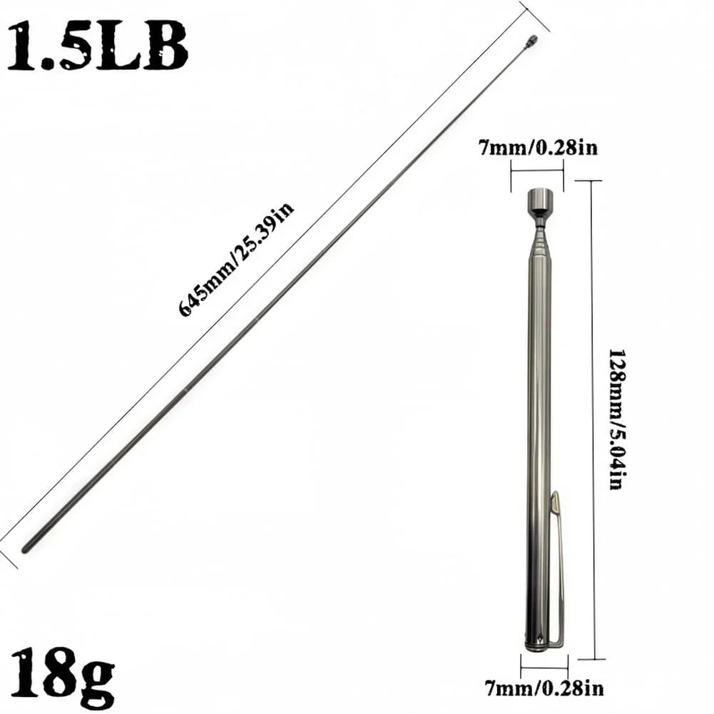 Telescopic Magnetic Pickup-Stick For Picking Up Metal Items From Small Spaces For Car Repair Crafting And Daily Use