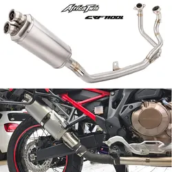 Motorcycle Exhaust full System Espace Moto Slip On for Honda Crf1100 Crf1100L Africa Twin Exhausts 2020 2021 2022 2023