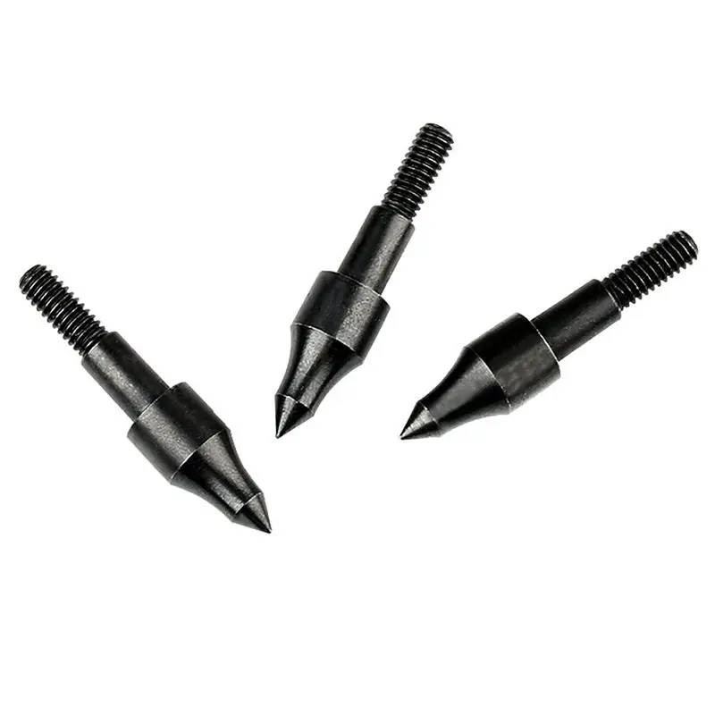 Puntas de Flecha de Acero Negro Linkboy, Punta de Objetivo, Rosca Estándar 8-32, para Caza con Arco, 90gr