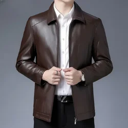 Men's Leather Jackets 2023 Winter Autumn Genuine Leather Jacket for Men Casual Business Coats Men Clothing Chaqueta Cuero Hombre