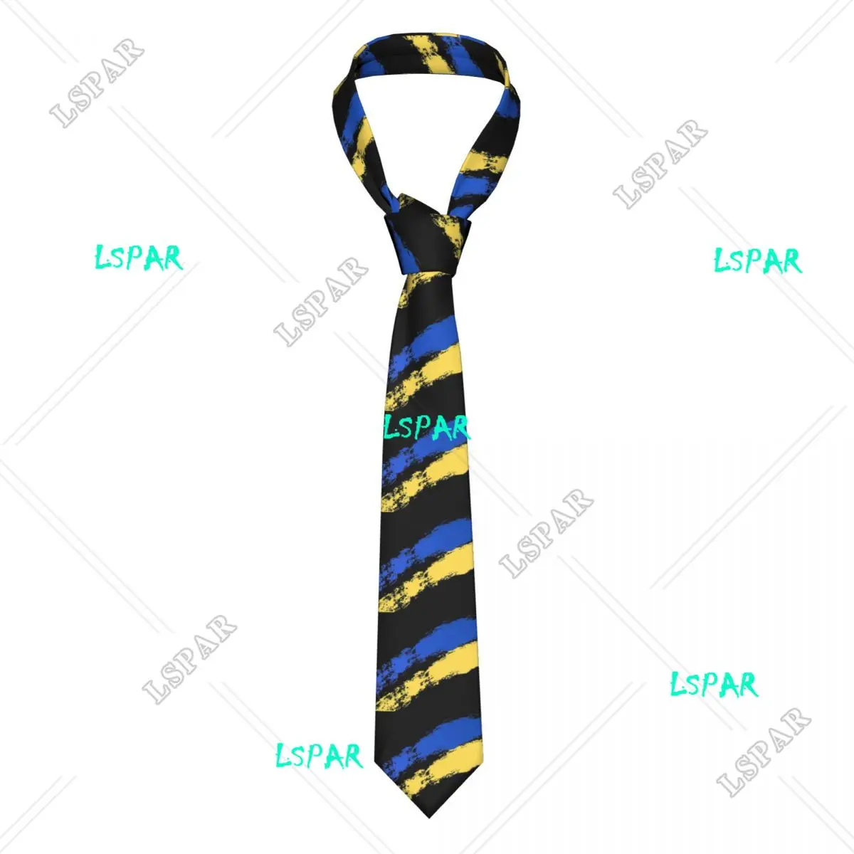 Classic Ukrainian Flag Neck Ties Men Personalized Silk Ukraine Patriotic Necktie for Business Cravat