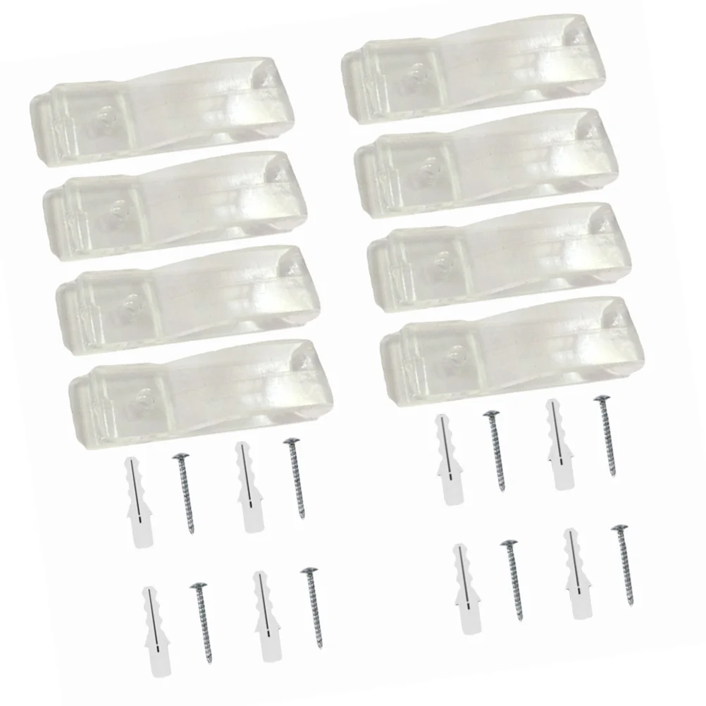 

2Set Child Safety Hook Fixer for Curtains Shades Blinds Chain Cord Control P-Clips Vertical Roller Blind Cord Guide Transparent