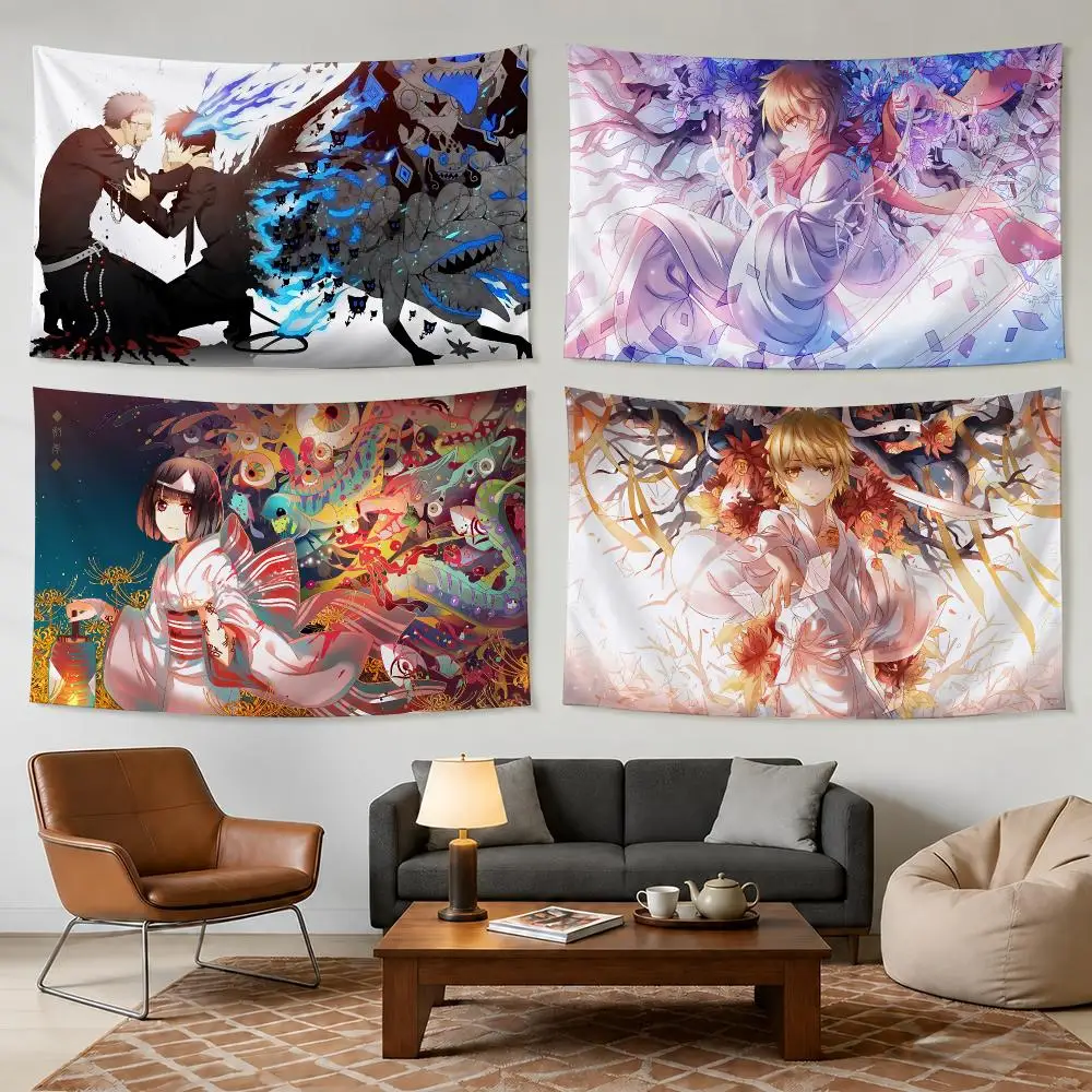 N-Noragami Anime Cool Tapestry Bedroom Living Room Bar Party House Home Dorm Interior Wall Decor Background Banner