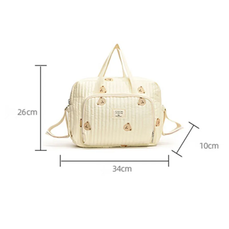 Women Crossbody bag Shoulder Bag  Diaper Bag Handbag Mummy Embroidery Quilted Stroller Diaper Storage Organizer Large Handbags