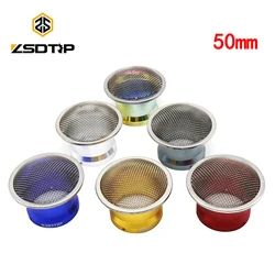 ZSDTRP 50MM Multicolor Motorcycle Carburetor Air Filter with Guaze Wind Cup For PWK 21-30mm PE 28 30mm