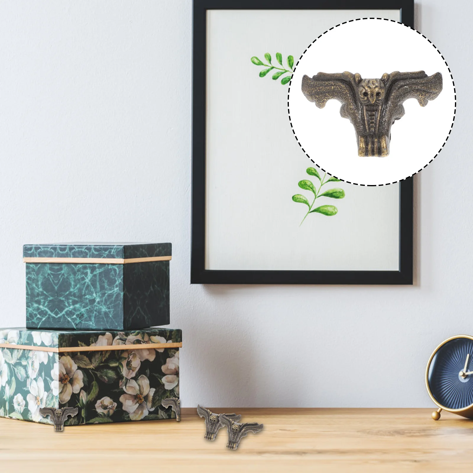 

20 шт., аксессуары, деревянный ящик из сплава, шкатулка для драгоценностей, шкатулка для драгоценностей, ножки, мебель, деревянный шкаф, ножки, угловые, домашний декор