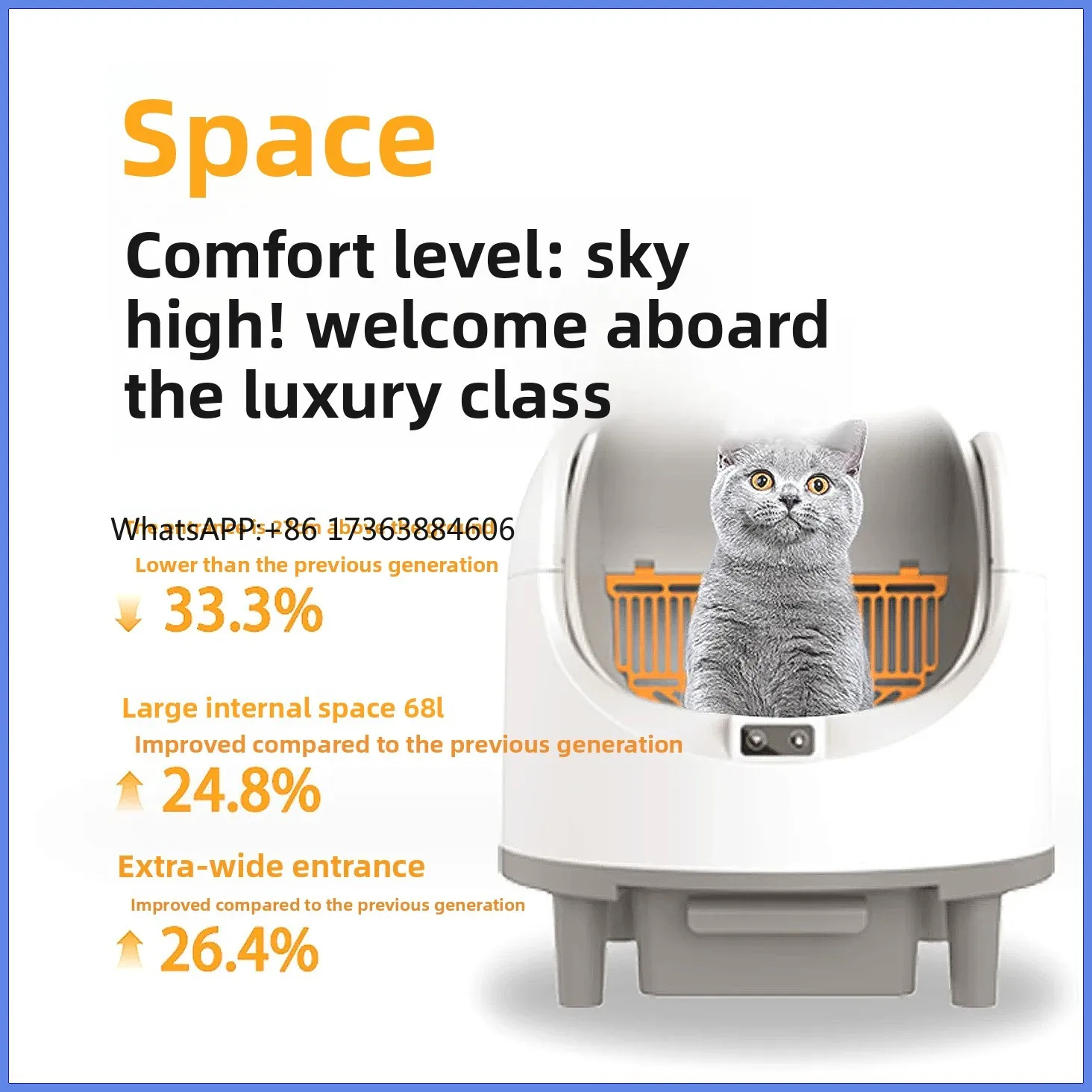 Smart Self-Cleaning Box, Automatic Odor Control & Waste Disposal for Cats automatic box self cleaning pet
