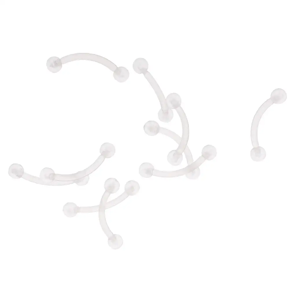 Eyebrow Studs Rings Acrylic 18G Hypoallergenic Labret Nose Body Piercing Jewelry for Ear