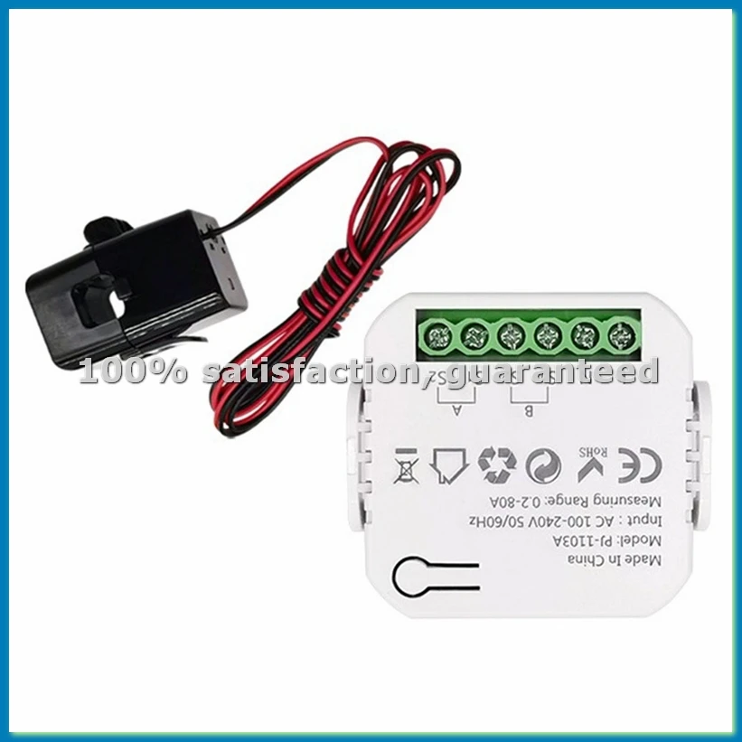 Tuya Smart Life WiFi Monitor Bidirectional 1 Channel with CT Clamp App Monitor