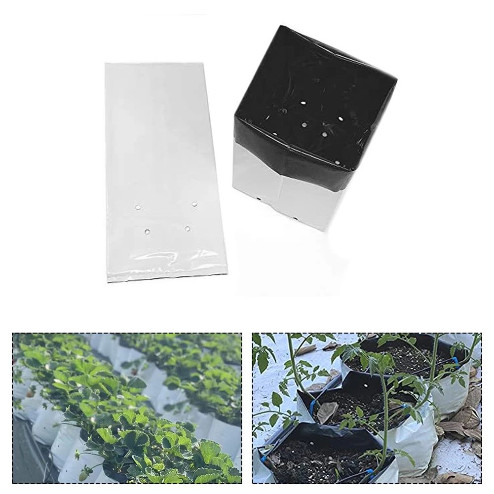Grow Pots Soilless Cultivation Urban Gardening Indoor And Outdoor Use Light-Reflective Design Thick PE Material
