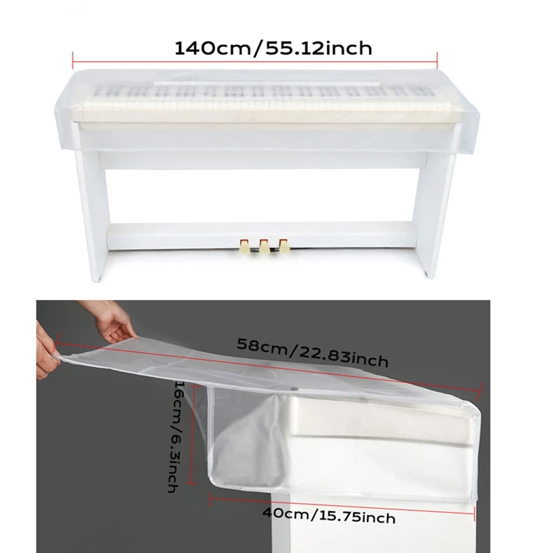 Keyboards Cover Electronic Organ Digital Piano Dust Cover Transparent Grind Arenaceous Waterproof Protect Bag