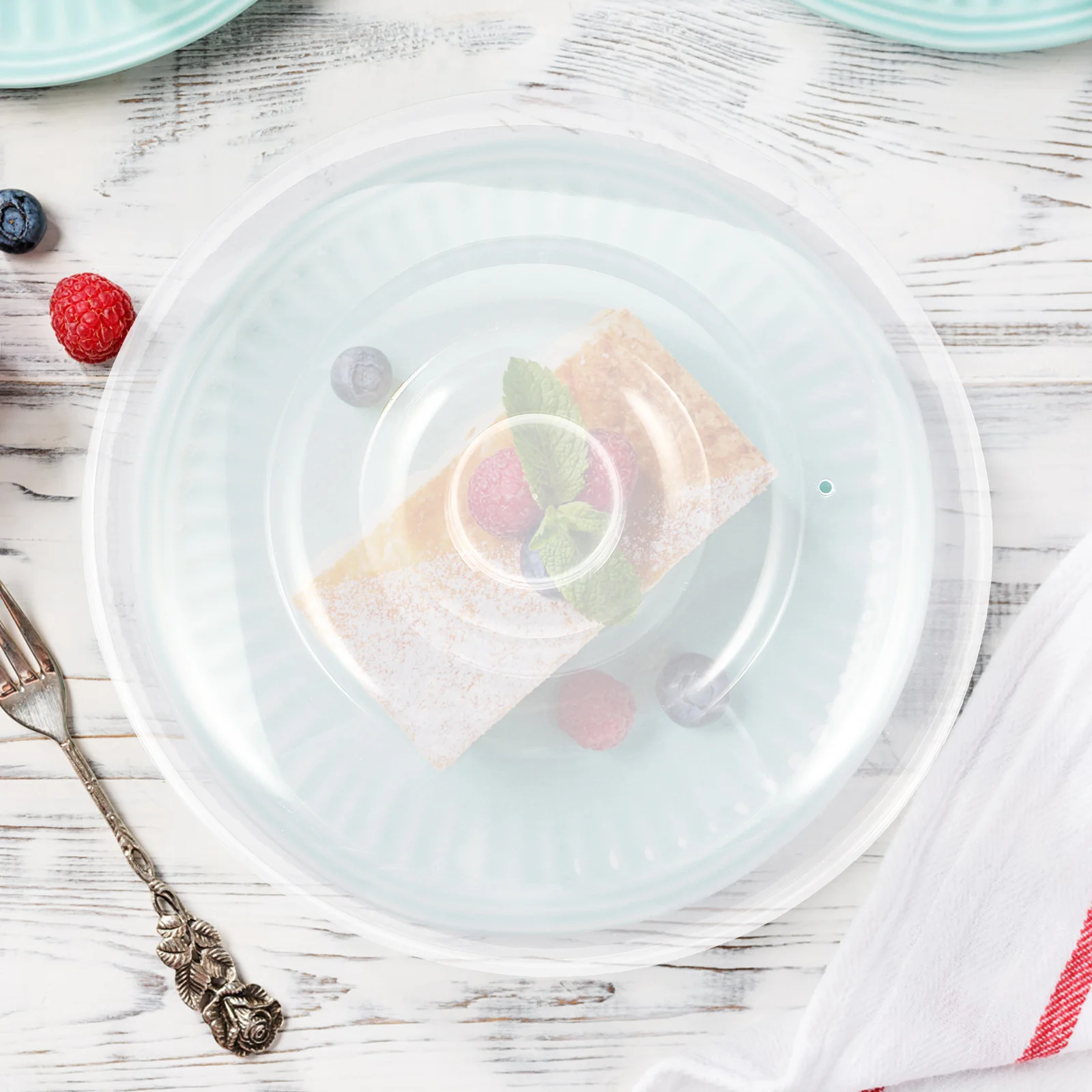 

2pcs Transparent Food Cover Portable Insulation Preservation Dish Cover For Kitchen Outdoor Indoor Use Practical Food Tent