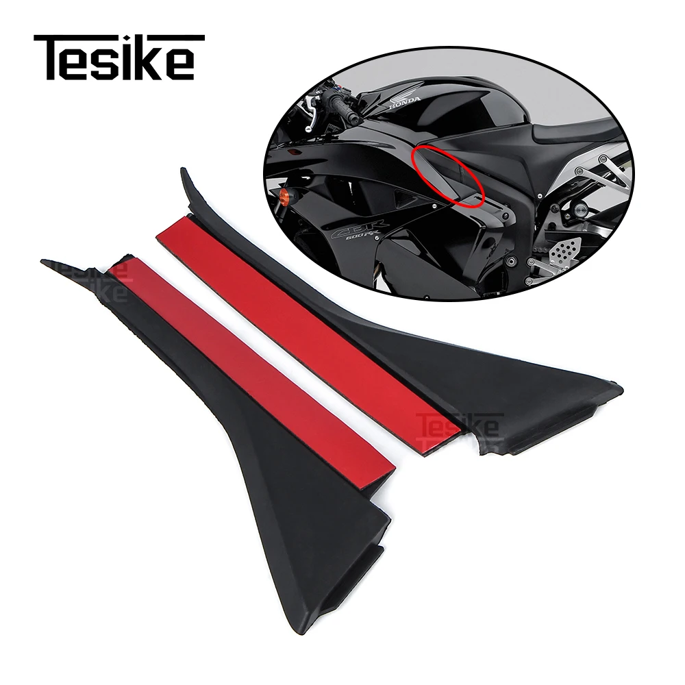 Motorcycle Sealing Rubber Strip For Honda CBR600RR F5 2007-2012 2008 2009 Non-slip Side Fuel Tank Stickers Edge Large Package