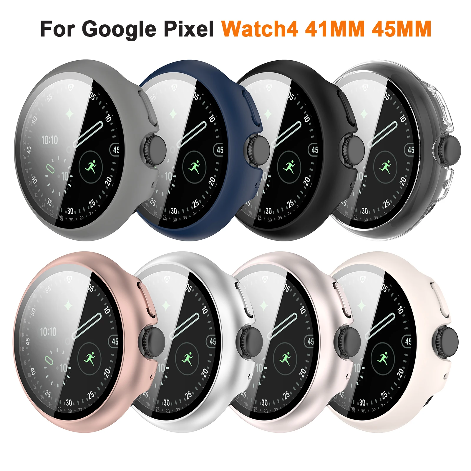 Protective Case For Google Pixel Watch 4 45mm 41mm Smartwatch Screen Protector Glass For Google Pixel Watch 4 Bumper Accessories