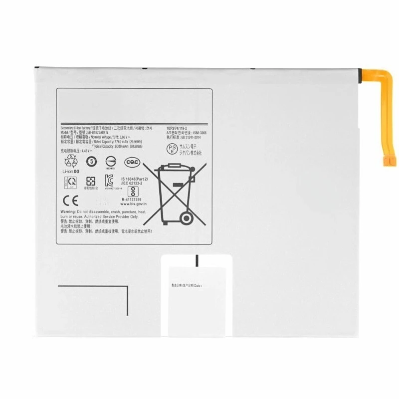 EB-BT875ABY High Quality Tablet Battery 3.86V 9000mAh For Samsung Galaxy Tab S7 11 SM-T870 T875 Brand New Replacement Battery