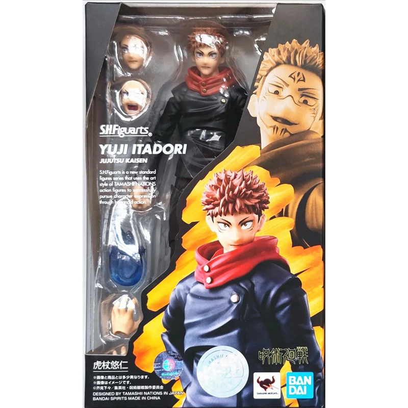 Bandai Shf Jujutsu Kaisen Anime Figure Itadori Yuji Fushiguro Megumi Satoru Gojo Ryomen Sukuna Collection Figure Gifts