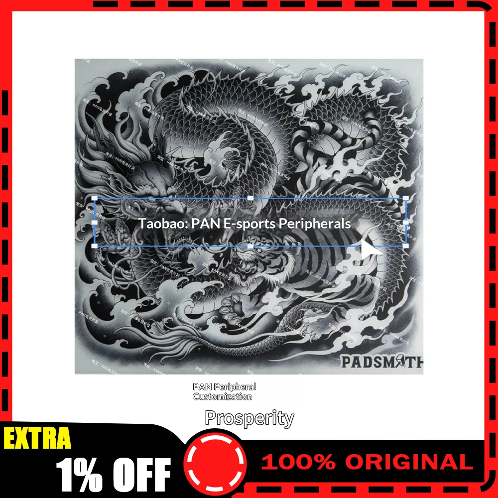 Gaming Accessories For Valorant - PAN Esports Prosperity Glass Gaming Mousepad