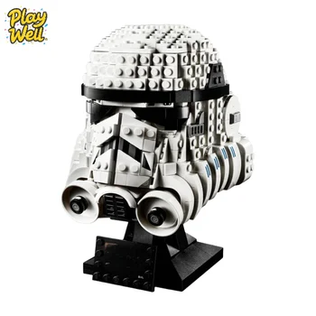 MINISO Vesmírná válka Stormtrooper Scout Dark Trooper Klonový velitel Cody Helma Stavební blok Dekorace na stůl Cihly Domácí dekorace 8 nejlepší prodej klon Armadura Star Wars - №6