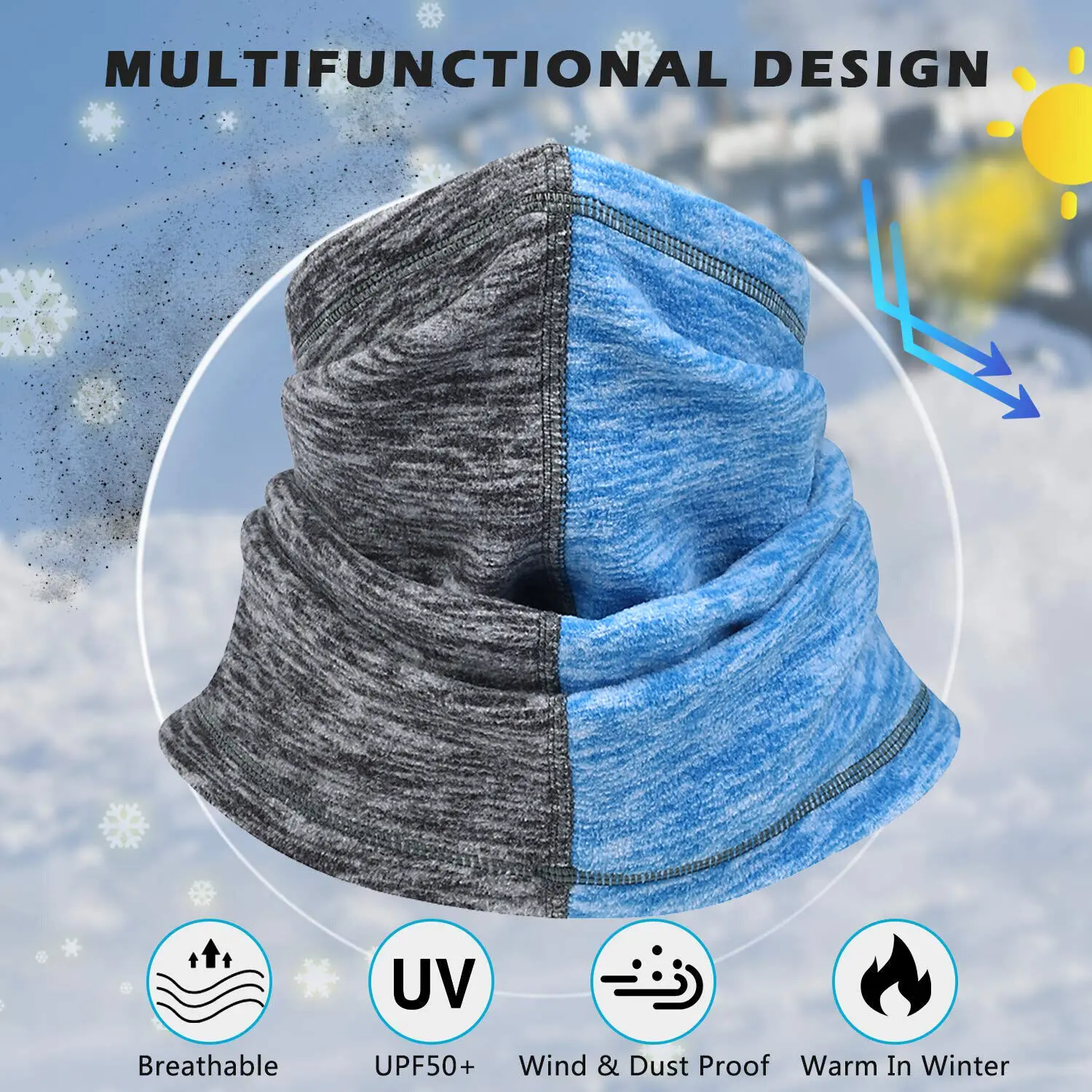 الشتاء الرقبة الجراب دفئا للرجال النساء يندبروف غطاء الوجه الصوف قناع الوجه وشاح للرياضات الطقس البارد