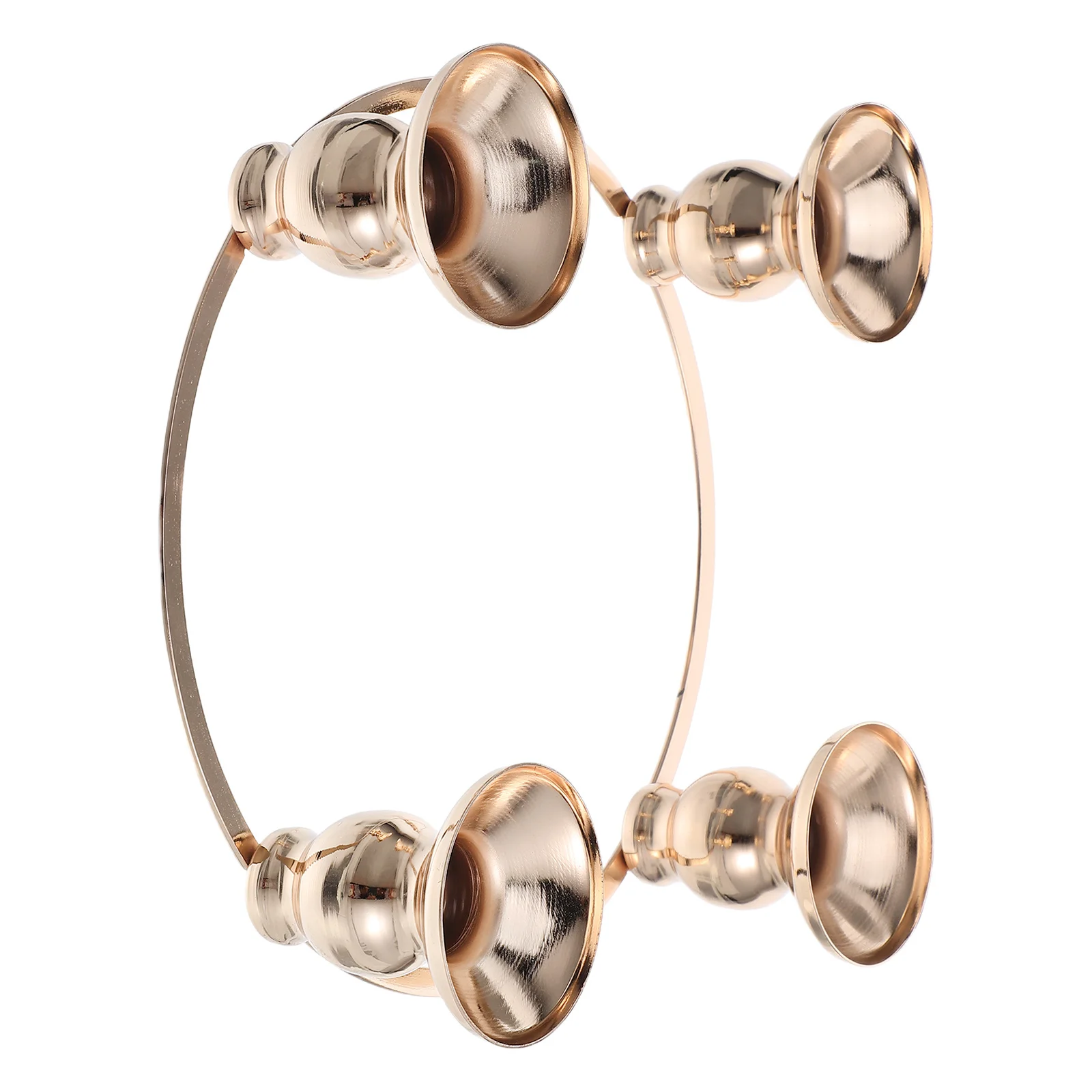 

4-Cup Iron Christmas Advent Ring Holder Elegant Taper Pillar Candlestick Dining Table Centerpiece Xmas Holiday Decor