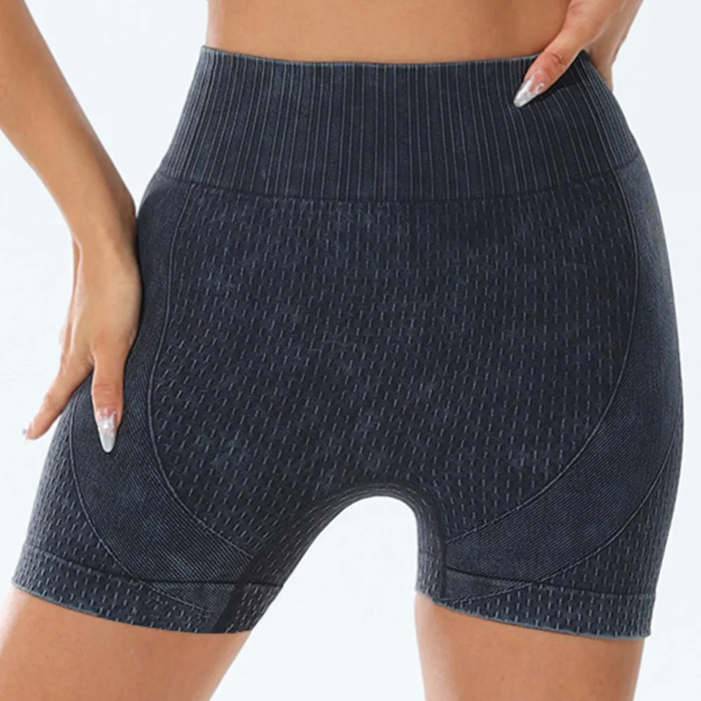 Tights High Waisted Shorts Sexy Peach Quick Drying Breathable Yoga Pants Women'S Running Sports and Fitness Three Point Shorts